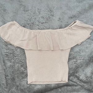 Forever 21 Off the Shoulder Crop Top